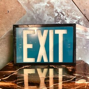 Vintage Exit sign
